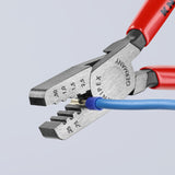KNIPEX 5.85-in Crimping Pliers for End Sleeves (Ferrules), 97 61 145 A