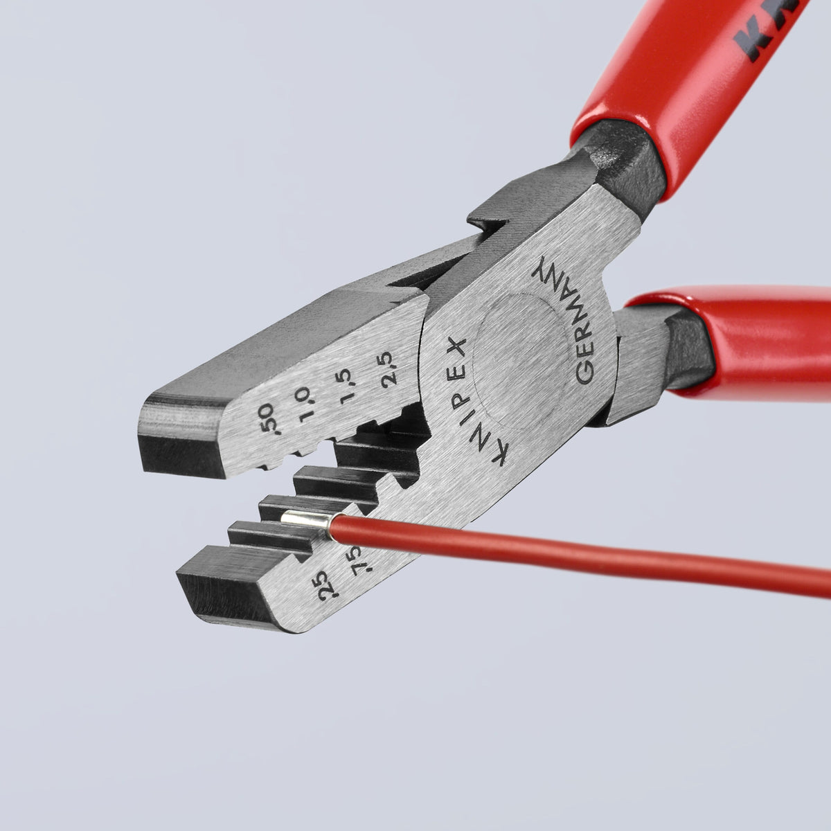 KNIPEX 5.85-in Crimping Pliers for End Sleeves (Ferrules), 97 61 145 A