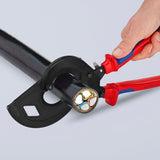 KNIPEX 12.5-in Cutting Pliers, 95 32 320 Ratcheting Cable Cutter