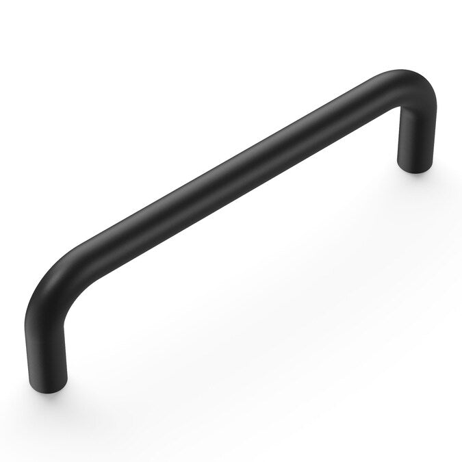 Hickory Hardware Wire Pulls 3-3/4-in (96mm) Center to Center Matte Black Rectangular Handle Drawer Pull