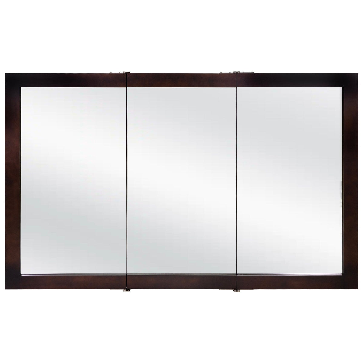 Design House Ventura 48-in x 30-in Surface Mount Espresso Mirrored Medicine Cabinet