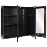 Design House Ventura 48-in x 30-in Surface Mount Espresso Mirrored Medicine Cabinet