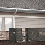 YARDLINK Vista 5-ft H x 2-in W Black Steel Decorative Metal Flat-top No Dig Decorative Universal Fence Post