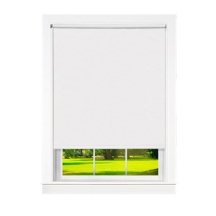 Achim Tear Down Room Darkening Shade, 73-in W x 72-in L, White Cordless Vinyl Roller Shade