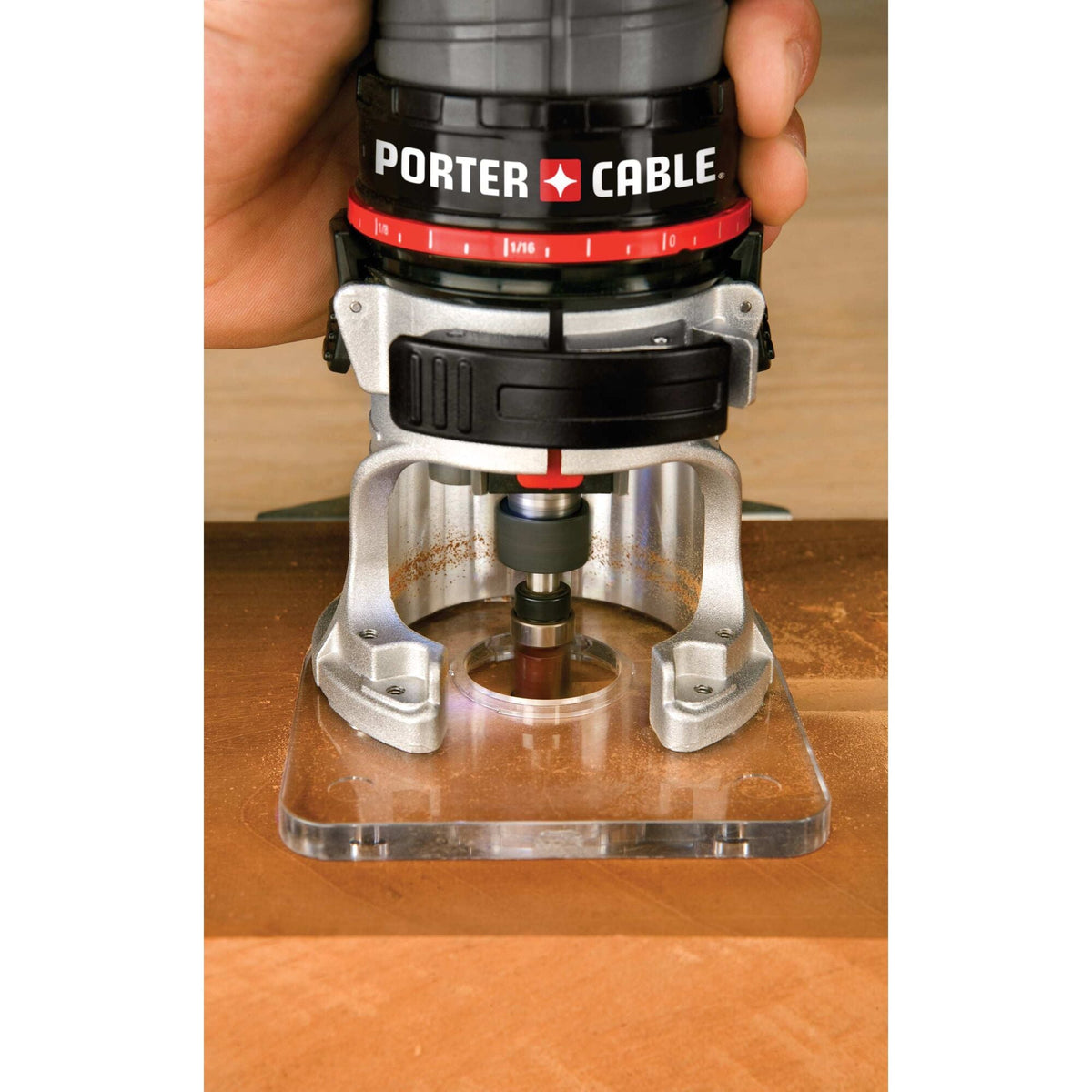PORTER-CABLE 1/4-in 4.5-Amp Laminate Trimmer / Combo Corded Router, Single-Speed