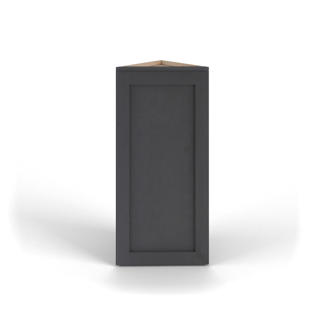 Valleywood Cabinetry 12-in W x 30-in H x 12-in D Ideal Gray Birch Diagonal Corner Wall Ready To Assemble Plywood Cabinet (Flat Panel Shaker Style)