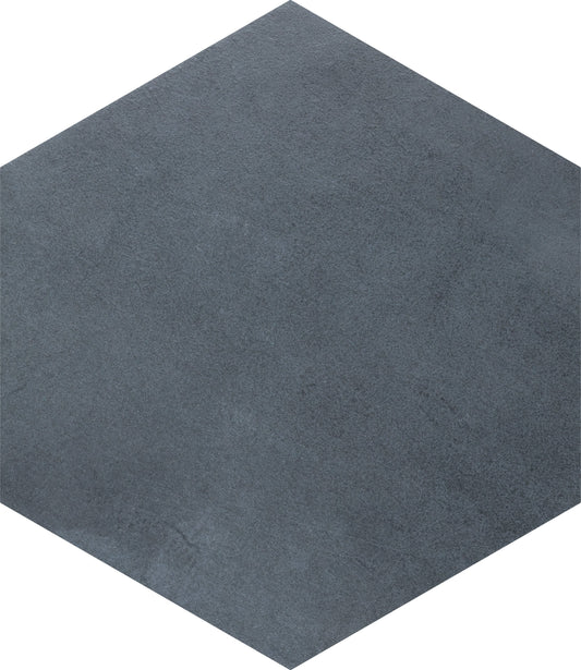 Affinity Tile Industrial Hex Blue 9-in x 10-in Multi-finish Porcelain Hexagon Floor and Wall Tile product image