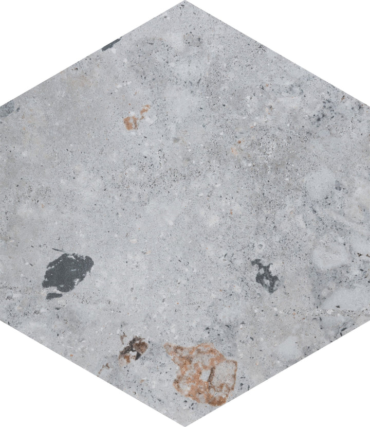 Affinity Tile Recycle Hex River Multicolor 9-in x 10-in Multi-finish Porcelain Hexagon Floor and Wall Tile product image