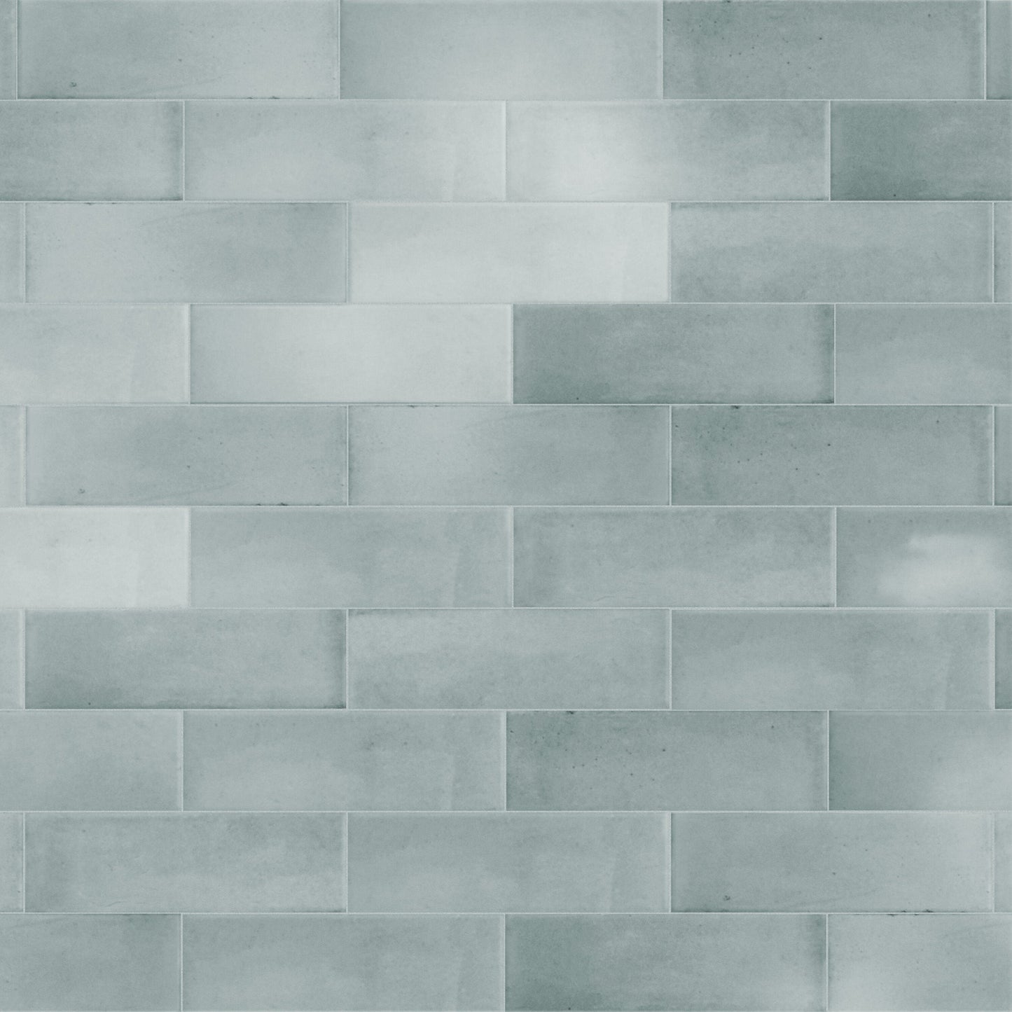 Affinity Tile Coco Glossy Blue Grass 2-in x 6-in Glossy Porcelain Subway Wall Tile product image