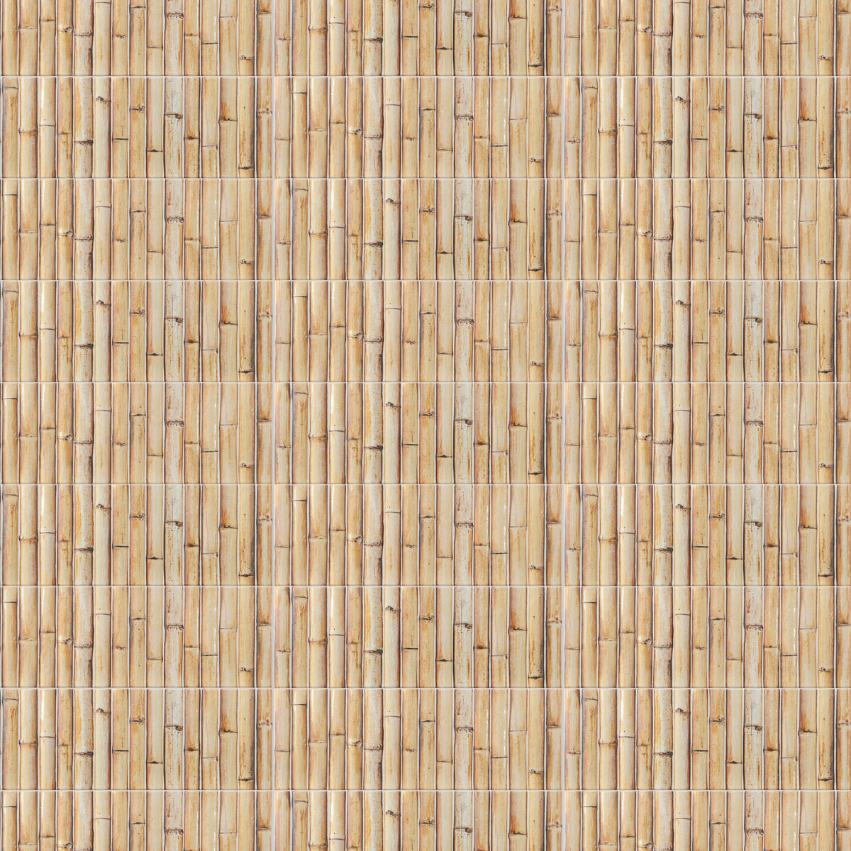 Affinity Tile Bamboo Haven Tiki Cream 6-in x 12-in Matte Ceramic Wood look Wall Tile product image