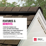 Owens Corning ProEdge Hip & Ridge Roof Shingles, Artisan Black Walnut, 41.95 Linear Ft per Bundle