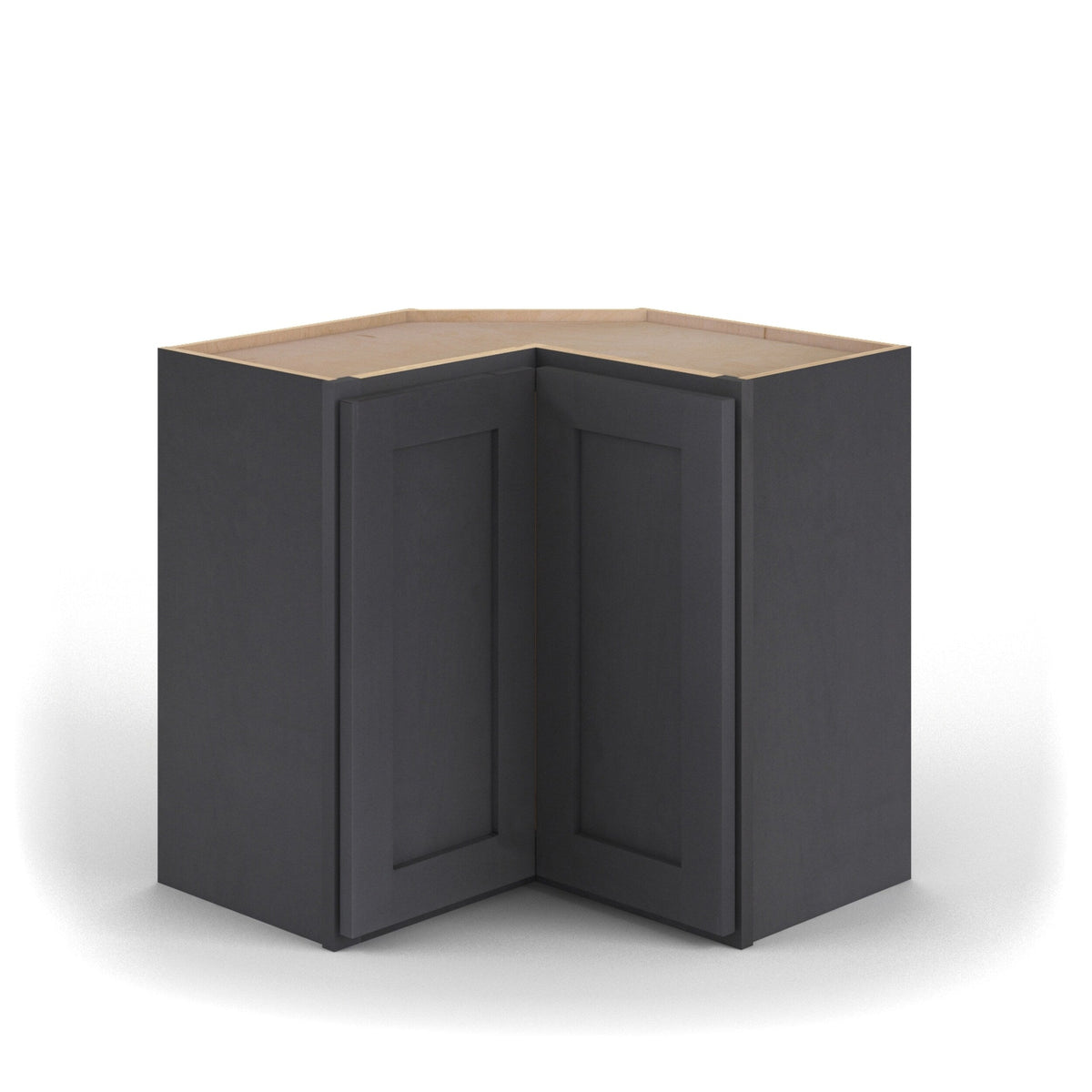 Valleywood Cabinetry 24-in W x 42-in H x 24-in D Ideal Gray Birch L-shaped Corner Wall Ready To Assemble Plywood Cabinet (Flat Panel Shaker Style)