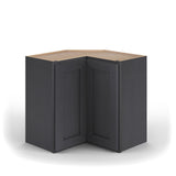 Valleywood Cabinetry 24-in W x 42-in H x 24-in D Ideal Gray Birch L-shaped Corner Wall Ready To Assemble Plywood Cabinet (Flat Panel Shaker Style)