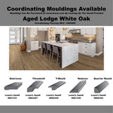 allen + roth White oak Aged Lodge hardwood flooring — detail view