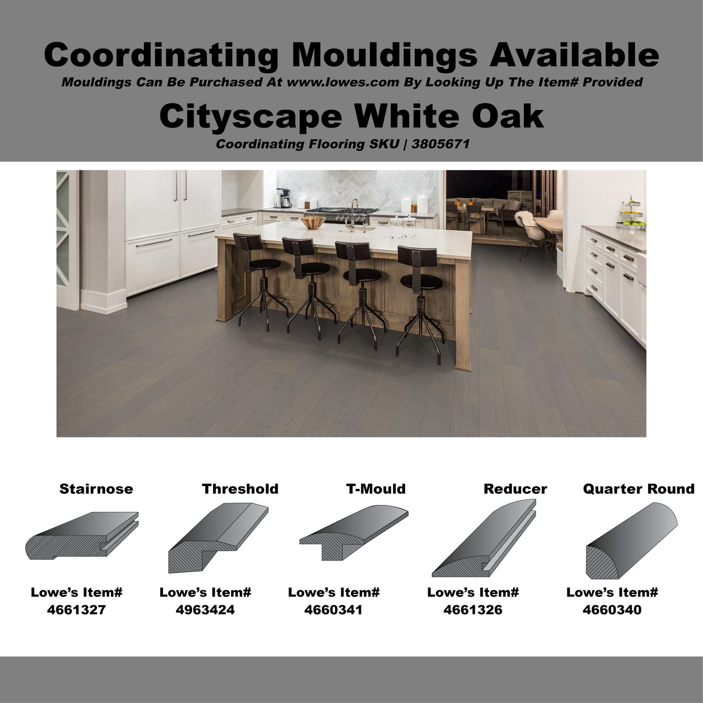allen + roth White oak Cityscape hardwood flooring — view 9