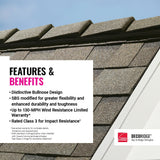 Owens Corning DecoRidge 10 in. Mountainside Hip & Ridge Roof Shingles, 20 Linear Ft per Bundle