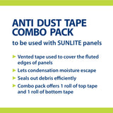 SUNLITE 32.8-ft Roof Seam Anti-Dust Tape – 1.1-in Width, Gray