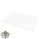 Sunlite 2-ft x 4-ft Corrugated White Opal Polycarbonate Roof Panel, 5-Pack