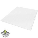 Sunlite 4-ft x 4-ft Corrugated Clear Polycarbonate Roof Panels, 5-Pack