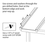 EZ GLAZE 2.24-ft x 8-ft Corrugated Clear Polycarbonate Roof Panels, 5-Pack
