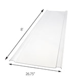 EZ GLAZE 2.24-ft x 8-ft Corrugated Clear Polycarbonate Roof Panel