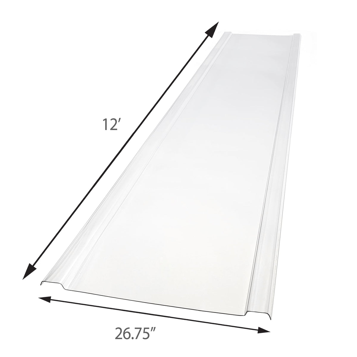 EZ GLAZE 2.24-ft x 12-ft Corrugated Clear Polycarbonate Roof Panel, 5-Pack