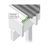 SUN 'N RAIN Horizontal Plastic Closure Strip, 24-in, Brown - SKU 94361