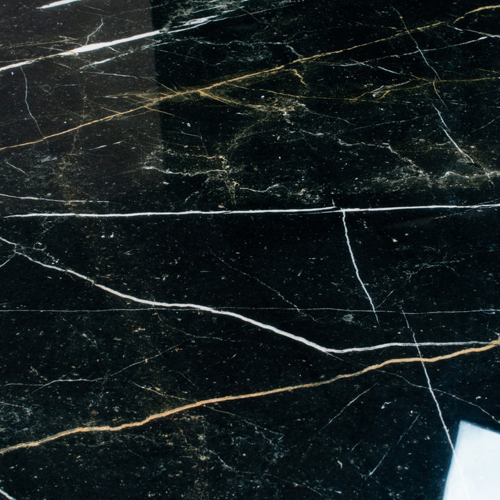 Apollo Tile Splendor Sable Black 24-in x 48-in Polished Porcelain Marble look Floor and Wall Tile product image
