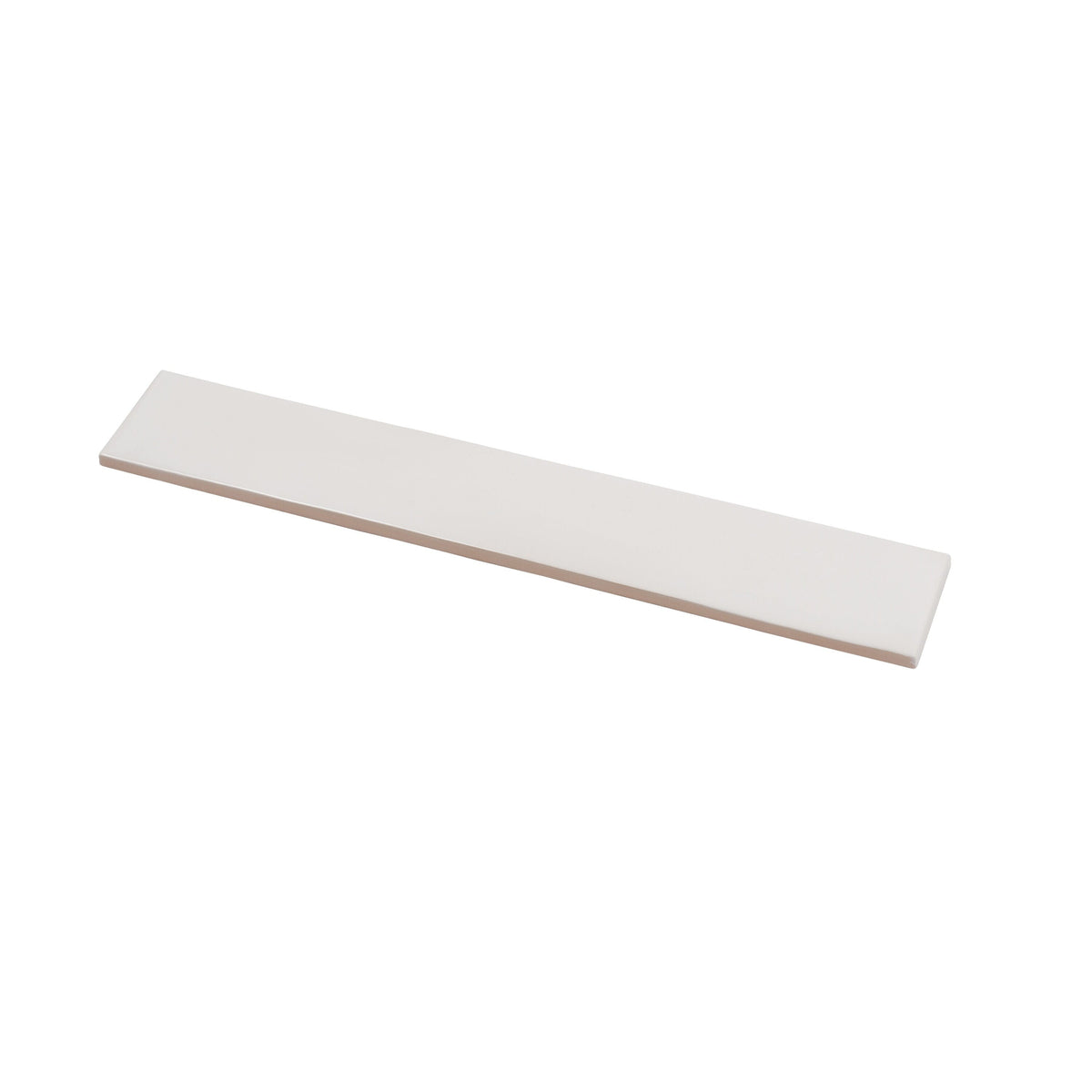 Apollo Tile Silken Ivory White 3-in x 16-in Glossy Ceramic Brick Look Floor and Wall Tile (10.76-sq. ft/ Carton)