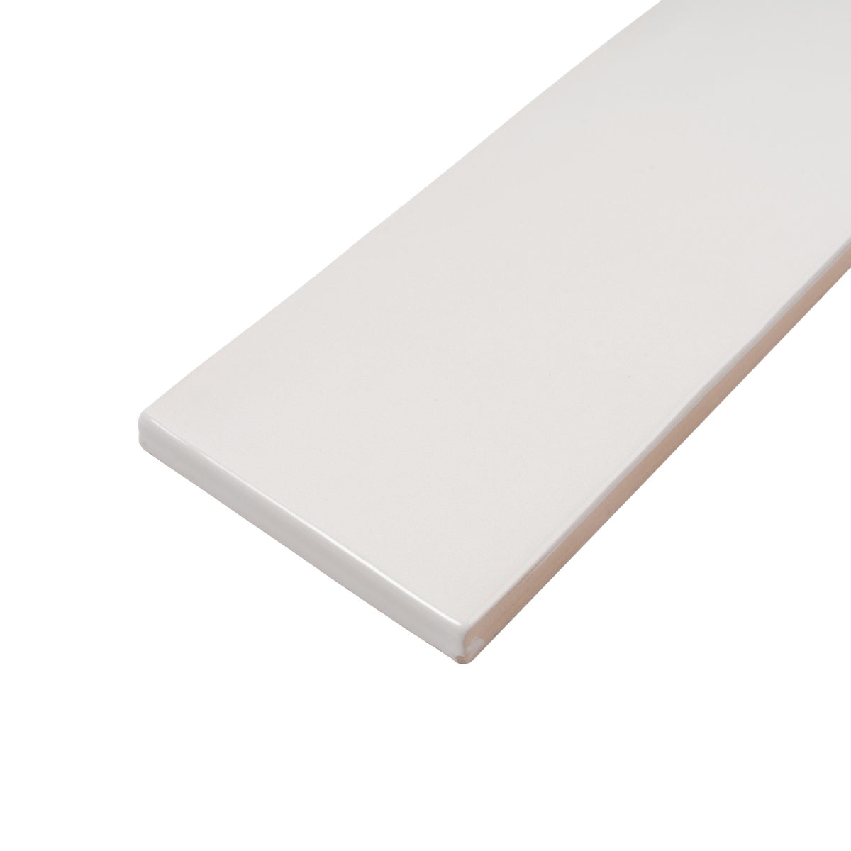 Apollo Tile Silken Ivory White 3-in x 16-in Glossy Ceramic Brick Look Floor and Wall Tile (10.76-sq. ft/ Carton)