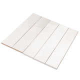 Apollo Tile Silken Ivory White 3-in x 16-in Glossy Ceramic Brick Look Floor and Wall Tile (10.76-sq. ft/ Carton)