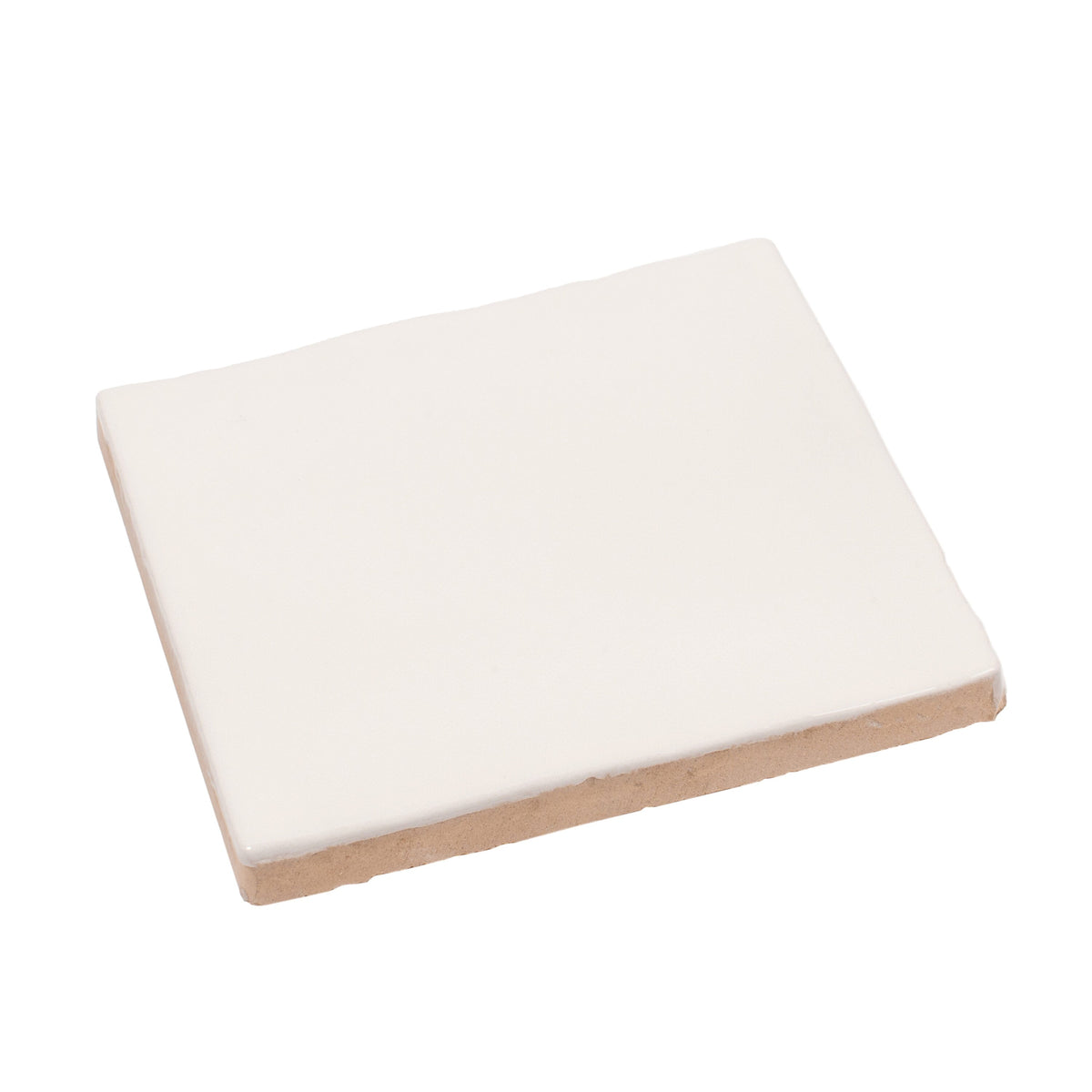 Apollo Tile Silken Ivory White 4-in x 4-in Glossy Ceramic Stone Look Floor and Wall Tile (5.38-sq. ft/ Carton)