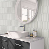Apollo Tile Festa Pearl White 2-in x 10-in Matte Ceramic Stone Look Floor and Wall Tile (2.37-sq. ft/ Carton)