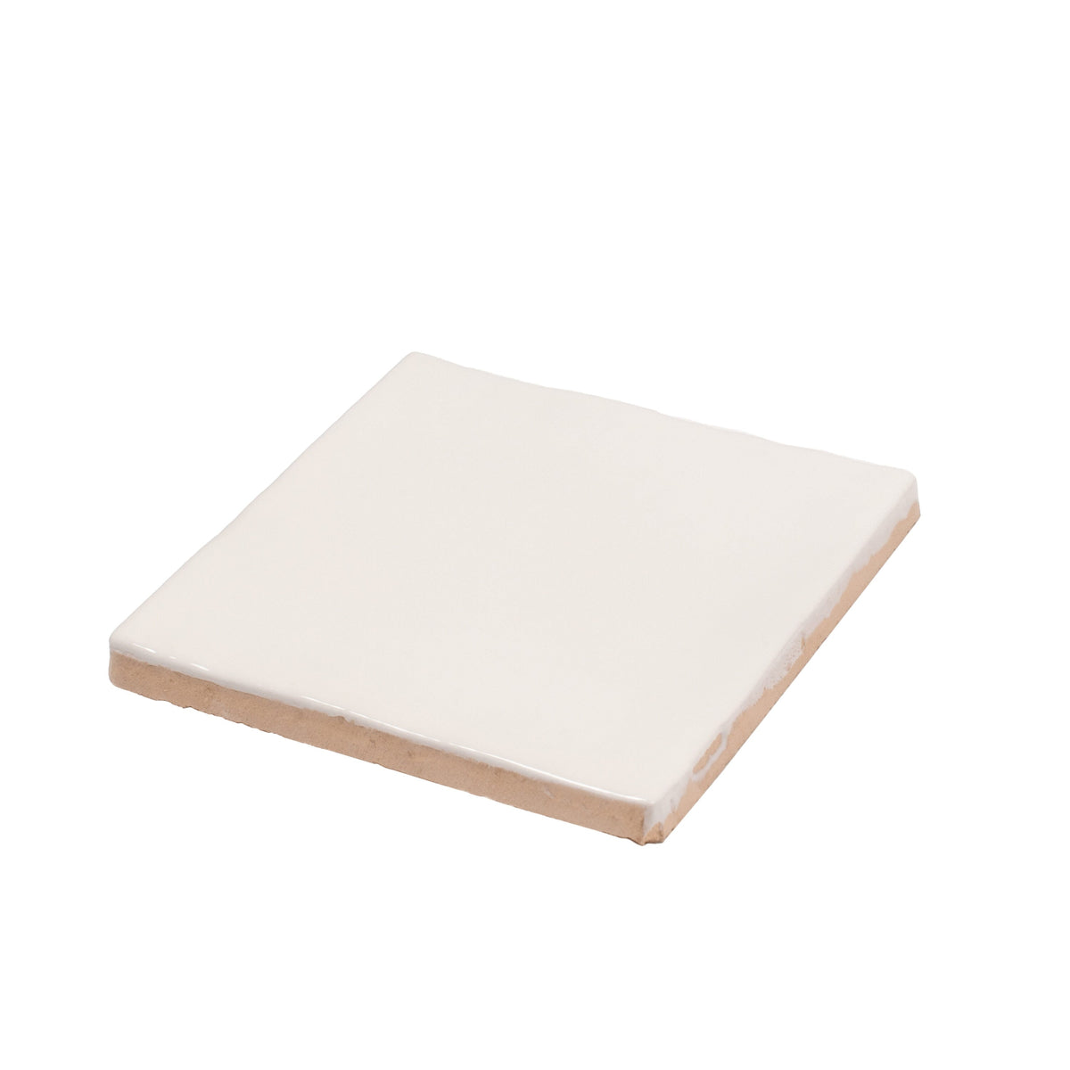 Apollo Tile Silken Ivory White 4-in x 4-in Glossy Ceramic Stone Look Floor and Wall Tile (5.38-sq. ft/ Carton)