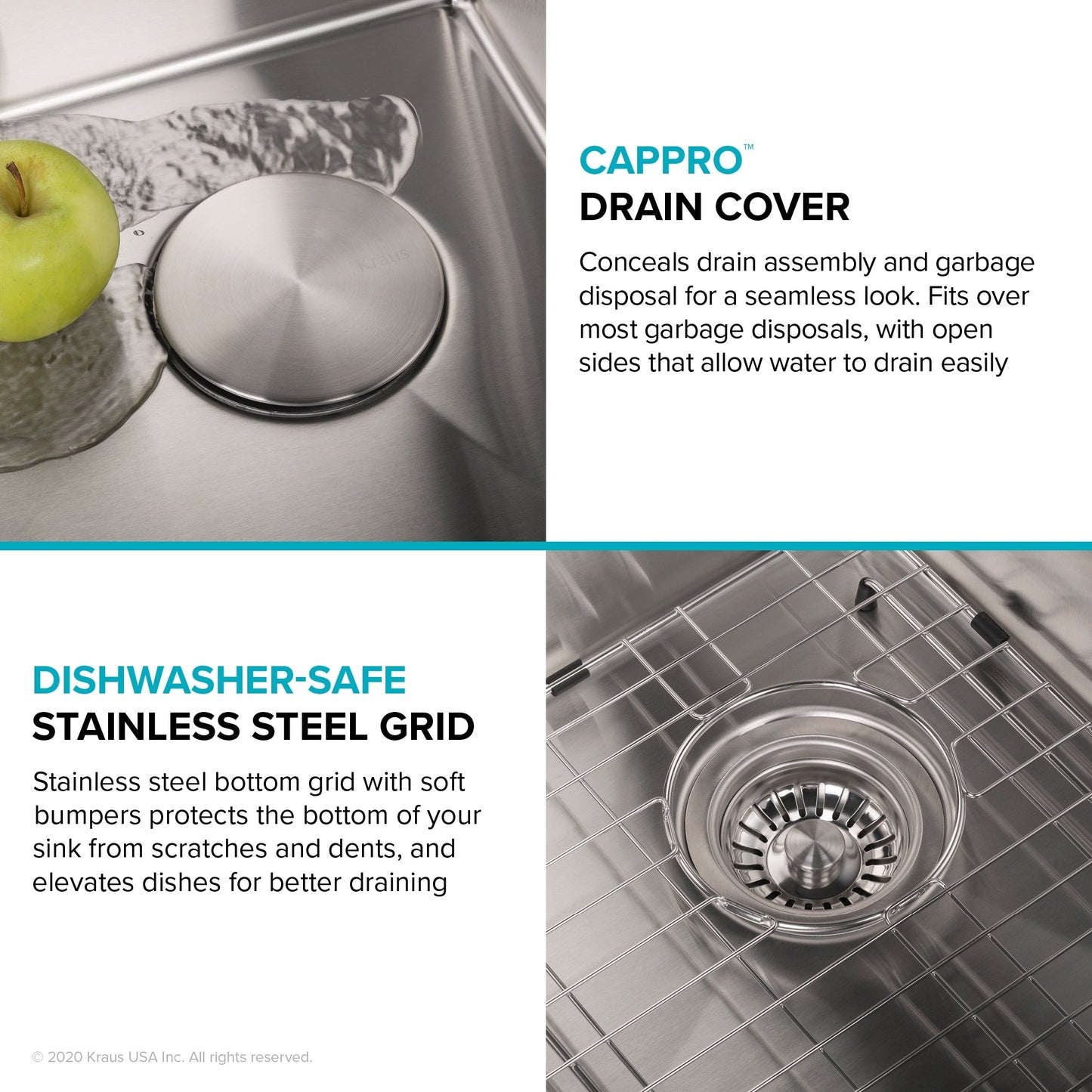 Kraus Standart PRO 22-inch Stainless Steel Drop-In Laundry Sink