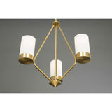 Progress Lighting Elevate 3-Light Brushed Bronze Modern/Contemporary Chandelier