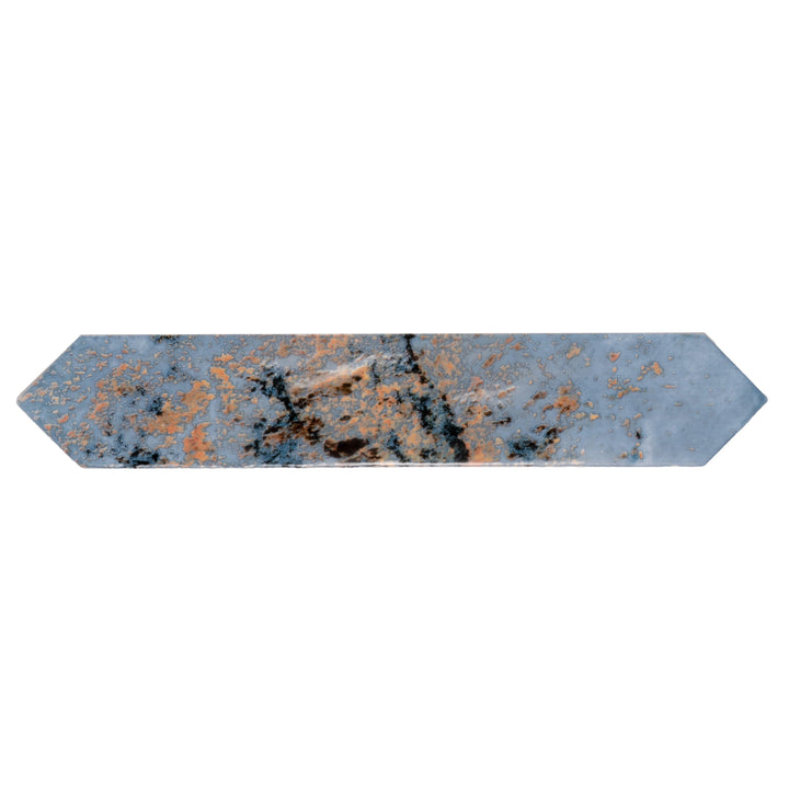 Apollo Tile Festa Blue 2-in x 10-in Glossy Ceramic Stone Look Floor and Wall Tile (2.37-sq. ft/ Carton)