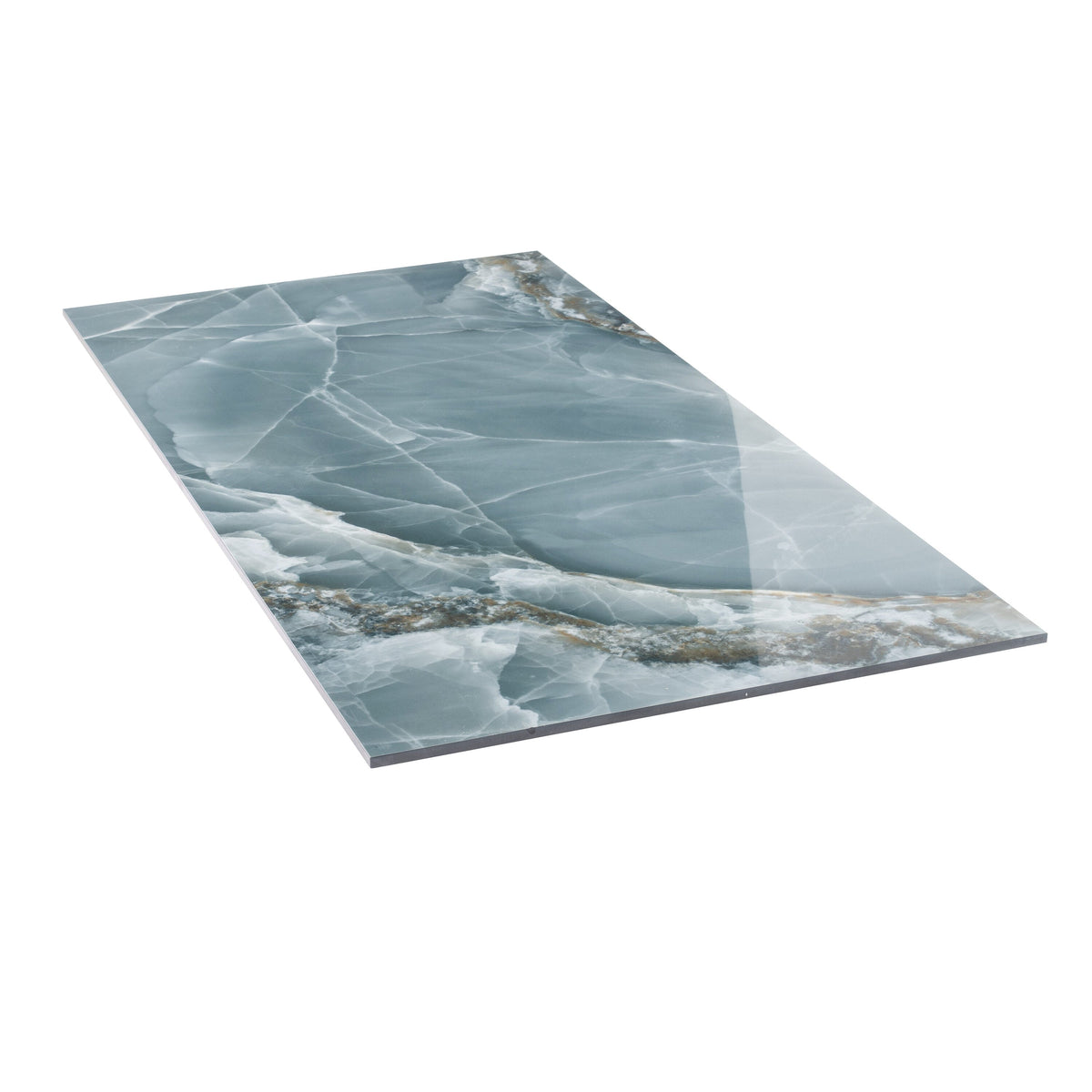 Apollo Tile Splendor Green 24-in x 48-in Lappato Porcelain Brick Marble Look Floor and Wall Tile (15.5-sq. ft/ Carton)