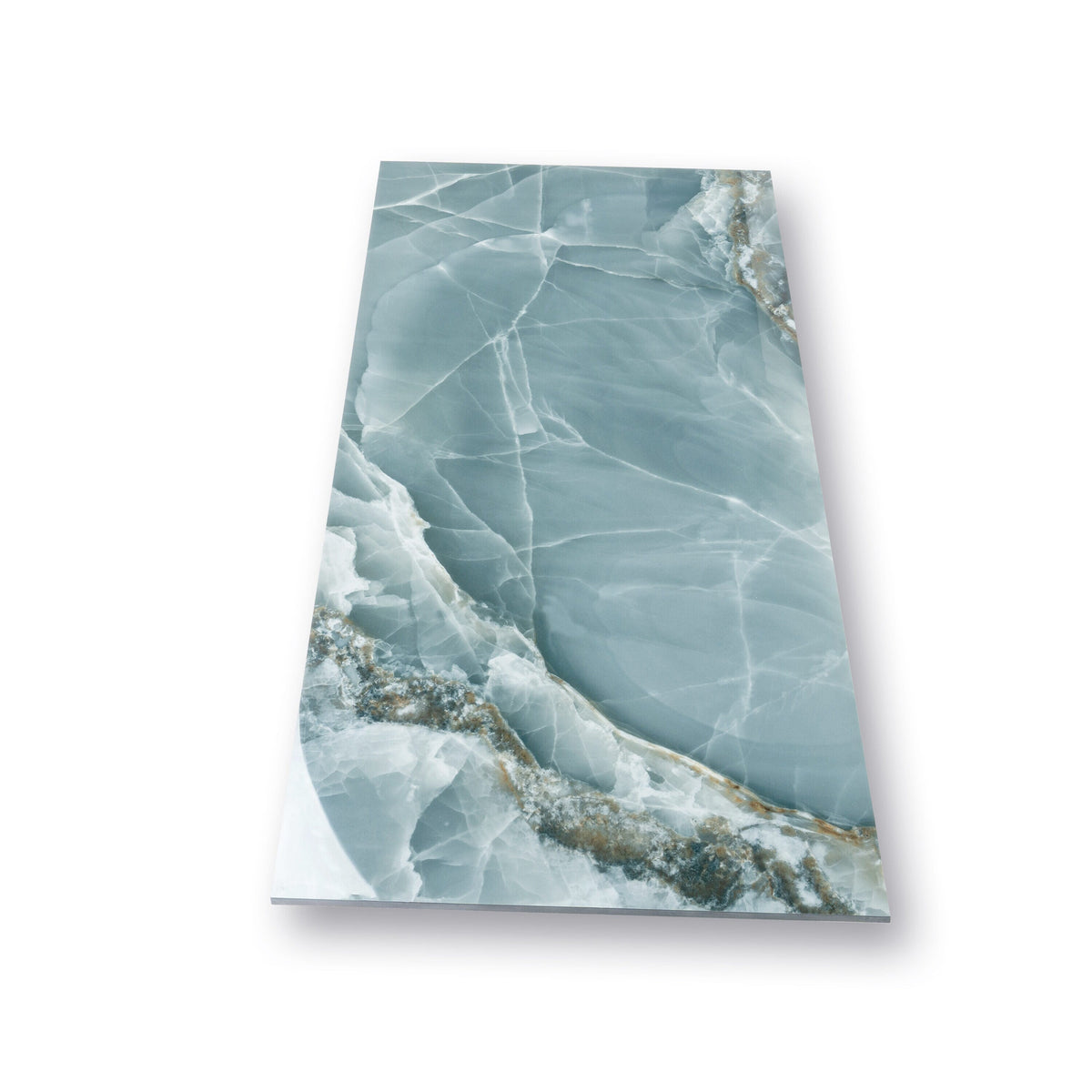 Apollo Tile Splendor Green 24-in x 48-in Lappato Porcelain Brick Marble Look Floor and Wall Tile (15.5-sq. ft/ Carton)