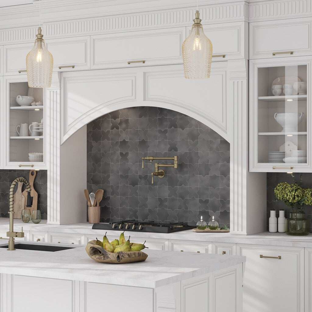 Apollo Tile Siena Gray 6-in x 6-in Matte Ceramic Stone Look Floor and Wall Tile (5.37-sq. ft/ Carton)