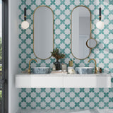Apollo Tile Siena Pistachio Green 6-in x 6-in Matte Ceramic Stone Look Floor and Wall Tile (5.37-sq. ft/ Carton)
