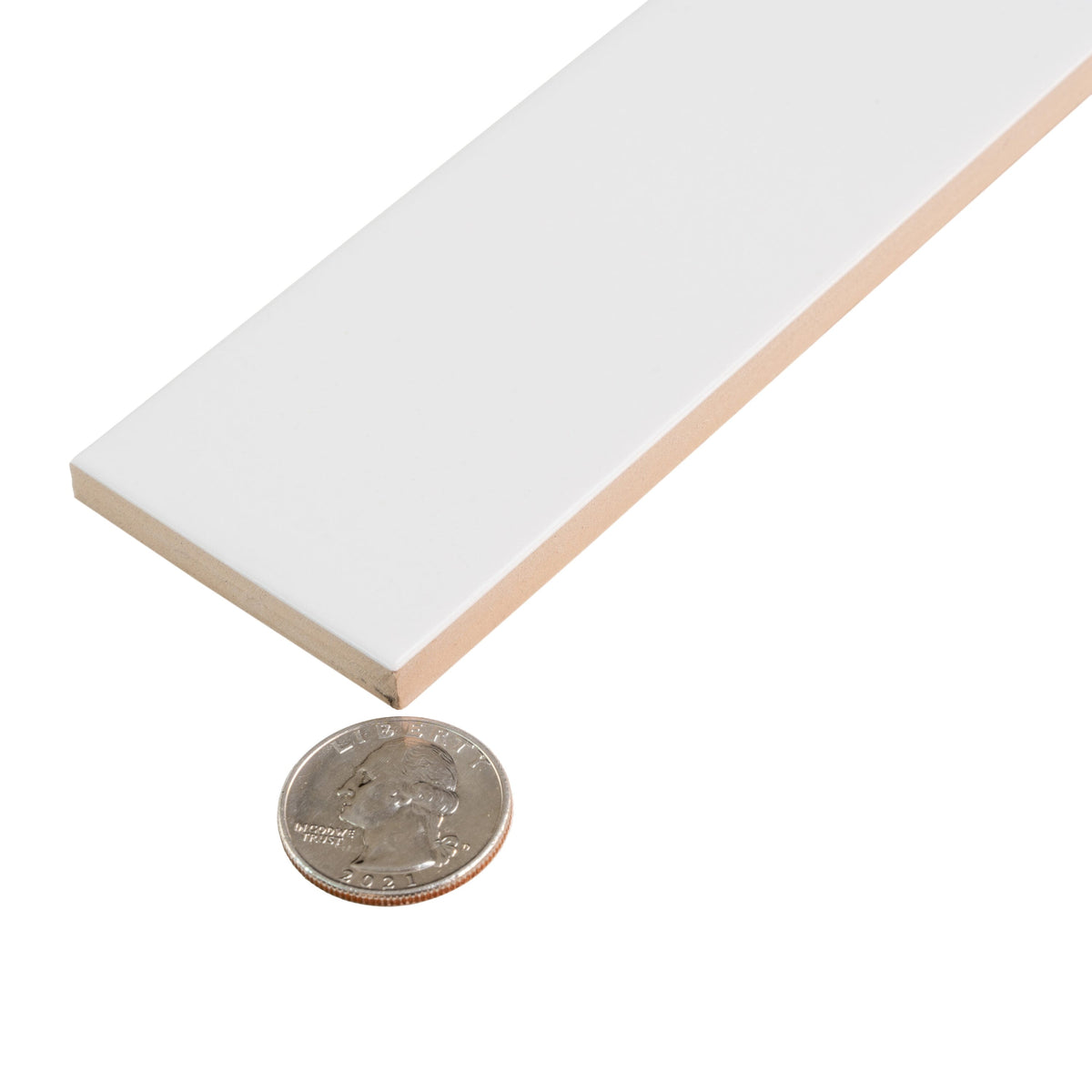 Apollo Tile Arte White 2-in x 8-in Matte Ceramic Brick Look Floor and Wall Tile (5.4-sq. ft/ Carton)