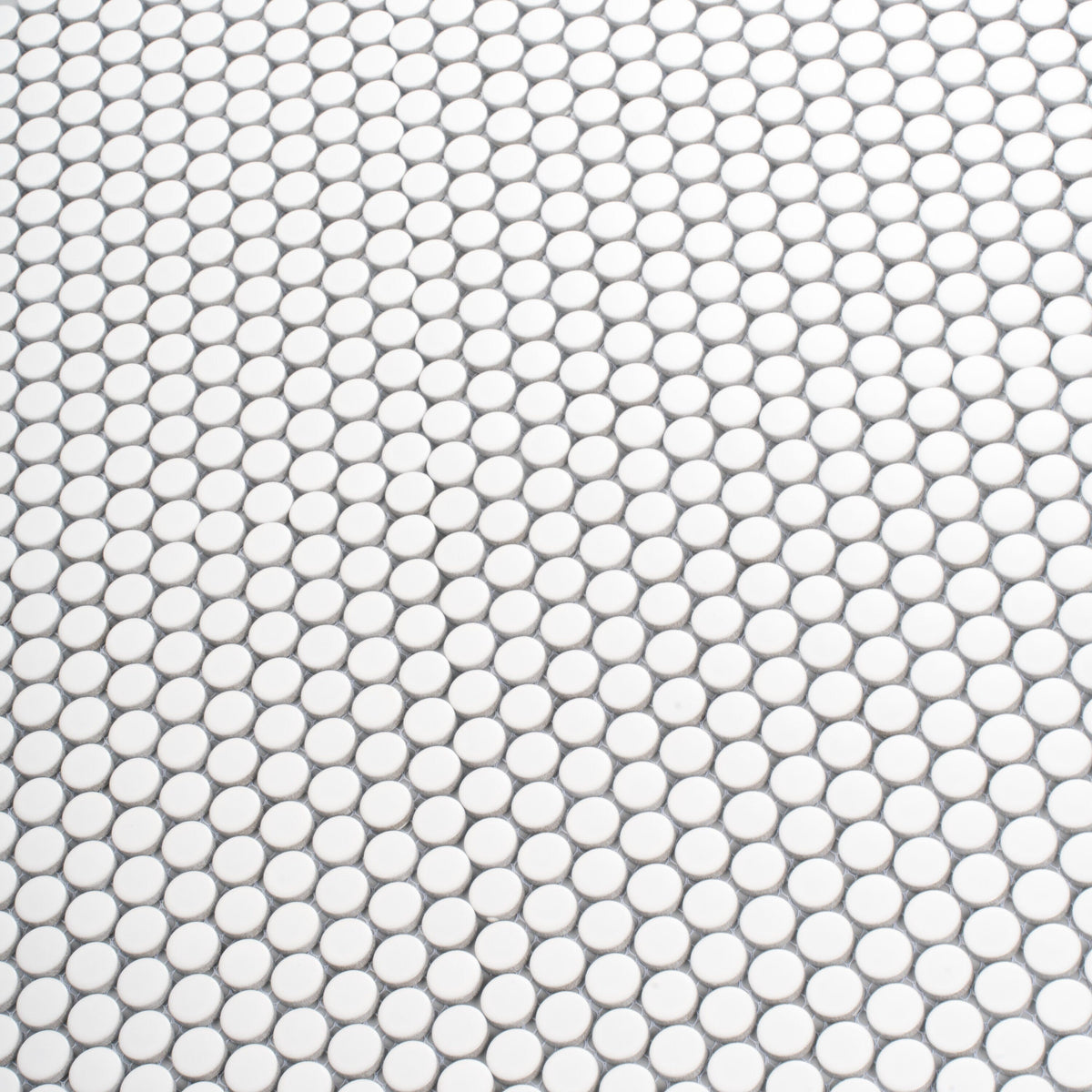 Apollo Tile Cirkel Pearl White 12-in x 12-in Matte Porcelain Penny Round Patterned Floor and Wall Tile (9.87-sq. ft/ Carton)