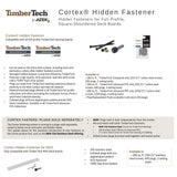 TimberTech Cortex Legacy 2.5-in Espresso Hidden Deck Fastener 100-sq ft (224-Pack)