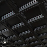 Armstrong Ceilings 2-ft x 2-ft Easy Elegance Black PVC Drop Ceiling Tile (1-Pack, 4-sq ft / Case)