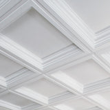 Armstrong Ceilings 24-in x 24-in Easy Elegance White Coffered 15/16-in Drop Panel Ceiling Tiles