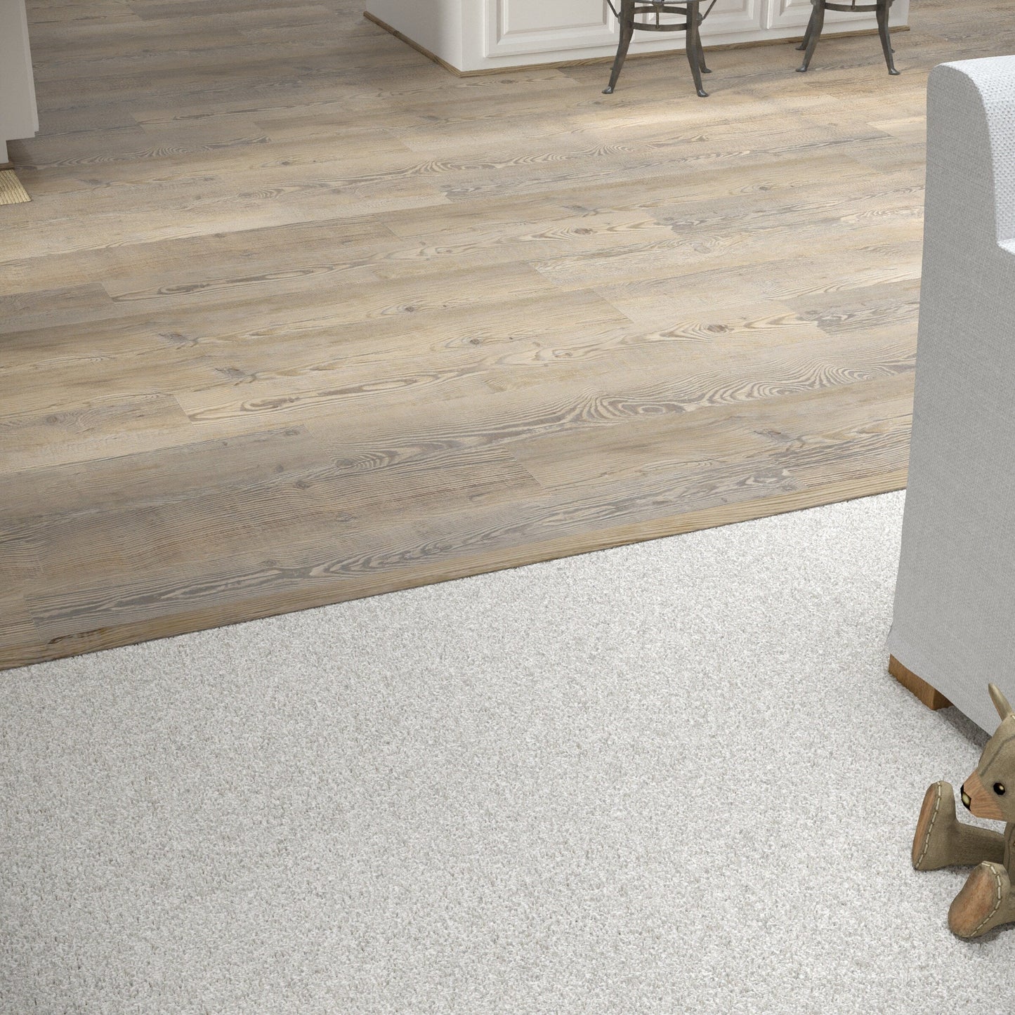 CALI Point Break Pine 1.25-in x 72.83-in Vinyl Floor T-Moulding