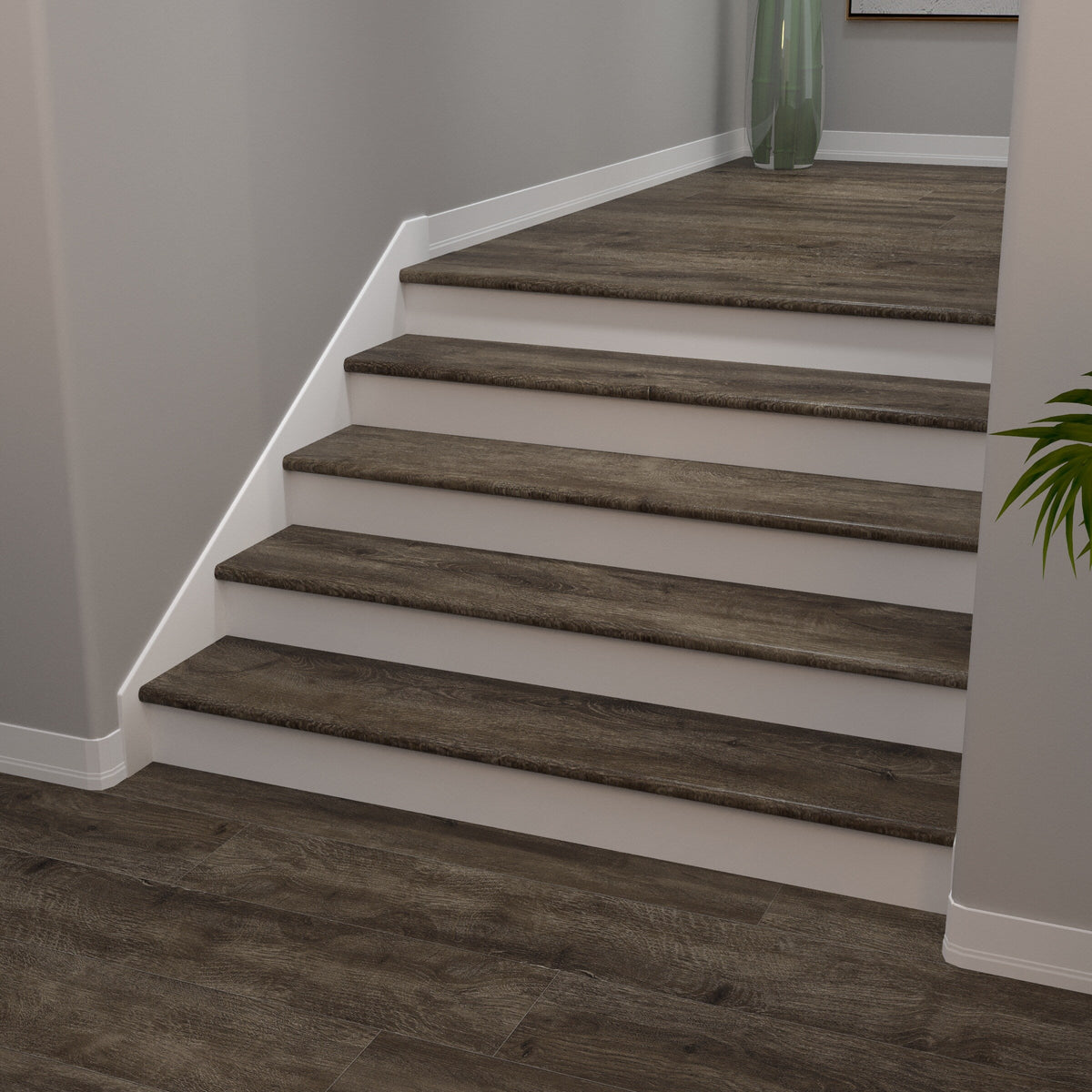 CALI Longboards Vinyl Pro 11.5-in x 48-in Offshore Oak Stair Tread