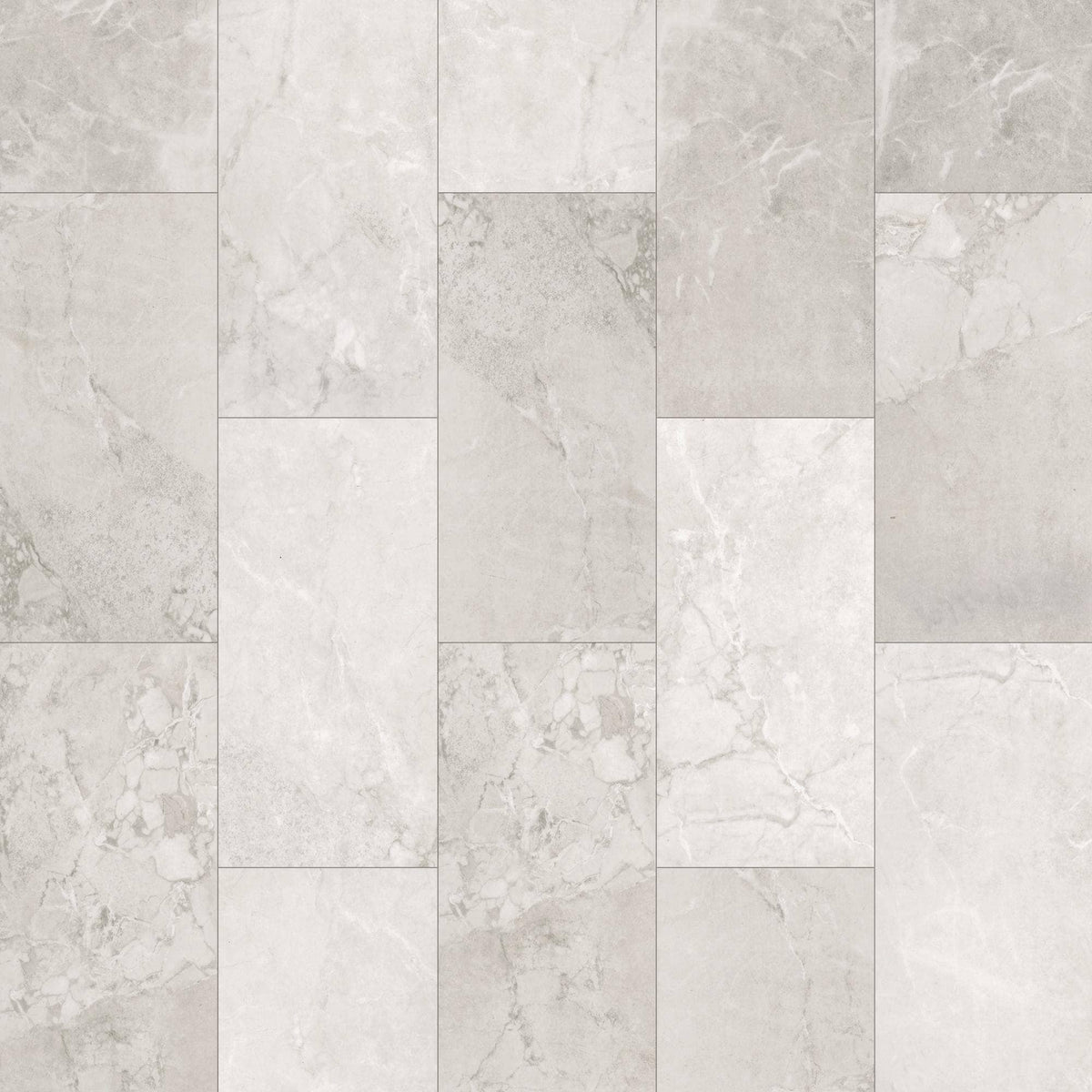 Mohawk Elite Ice Cap 12-in x 24-in Waterproof Interlocking Luxury Vinyl Tile Flooring (24.03-sq ft Carton)