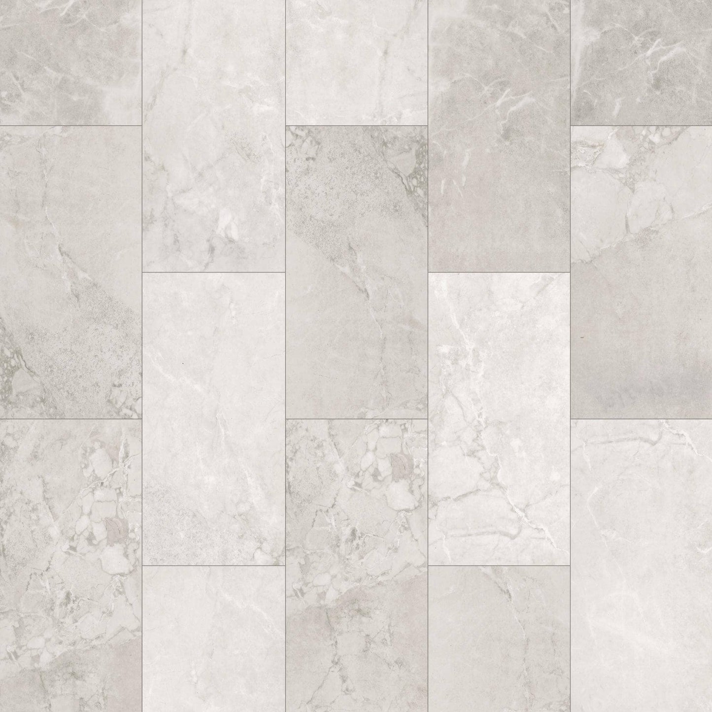 Mohawk Elite Ice Cap 12-in x 24-in Waterproof Interlocking Luxury Vinyl Tile Flooring (24.03-sq ft Carton)